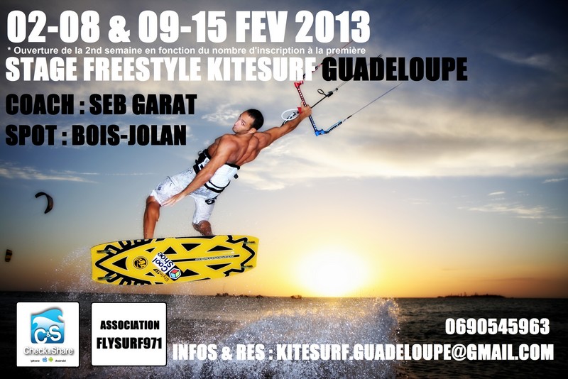Stage de kite : Guadeloupe + Seb Garat